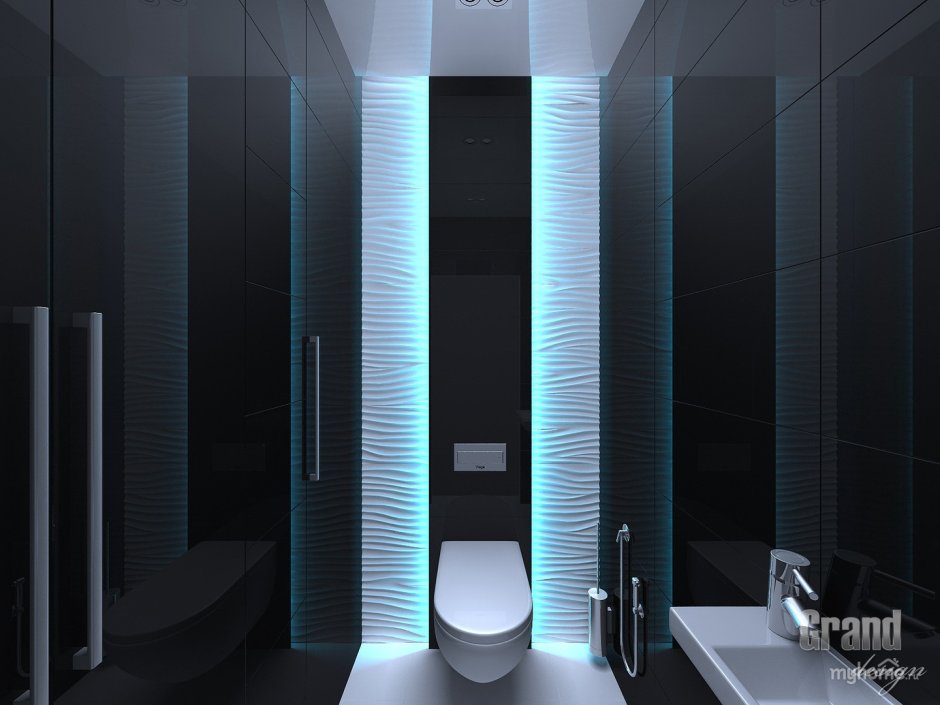 Лофт десижн ванная комната
