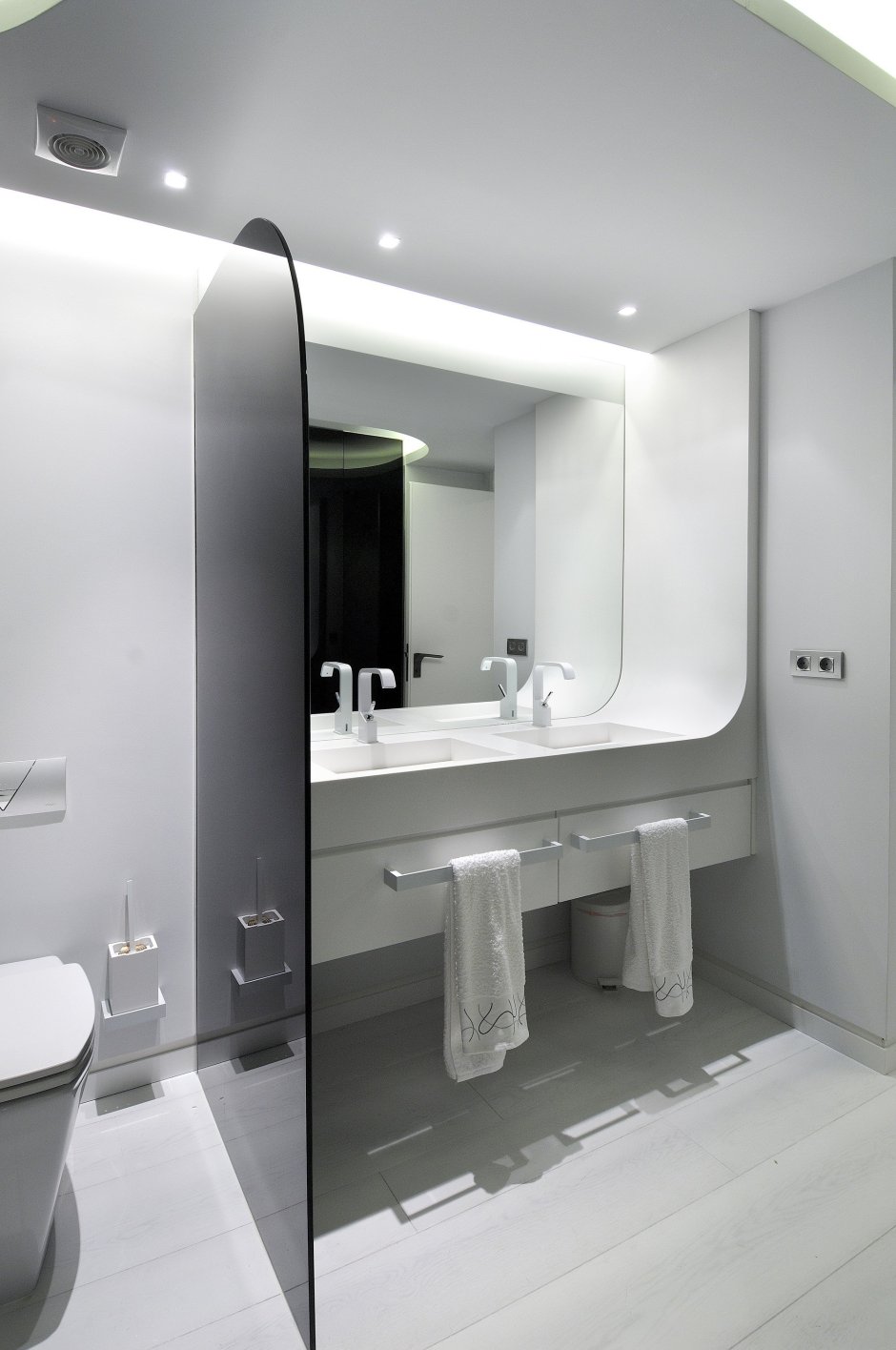 Дизайн ванной комнаты хай тек (65 фото)