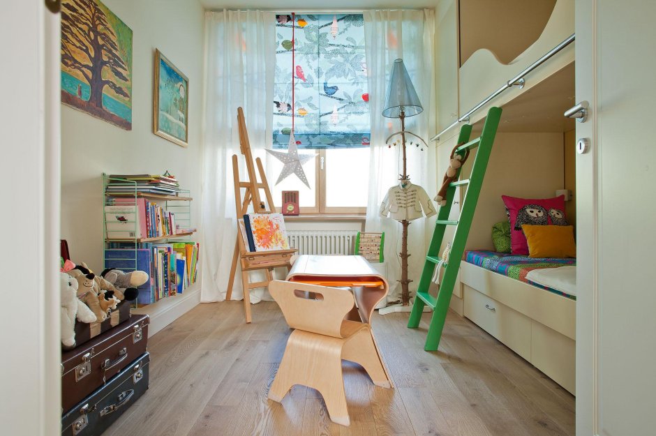 Скандинавский стиль в интерьере квартиры детская