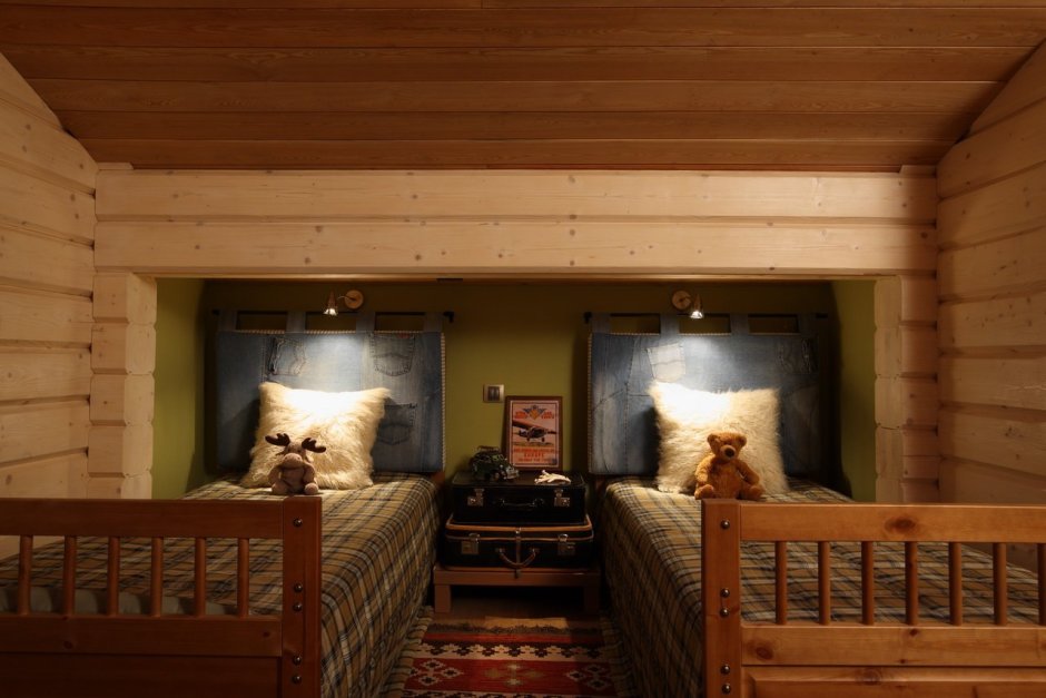 Детские спальни в деревянном доме