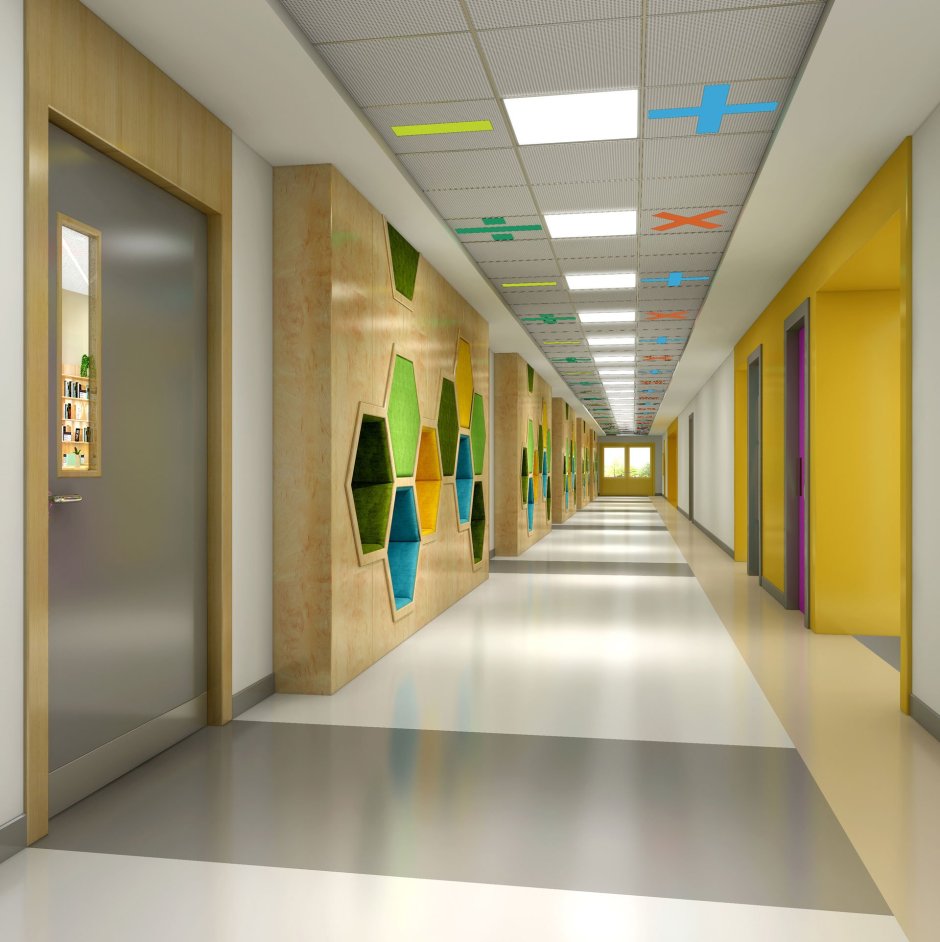 Дизайн школьных коридоров (68 фото)