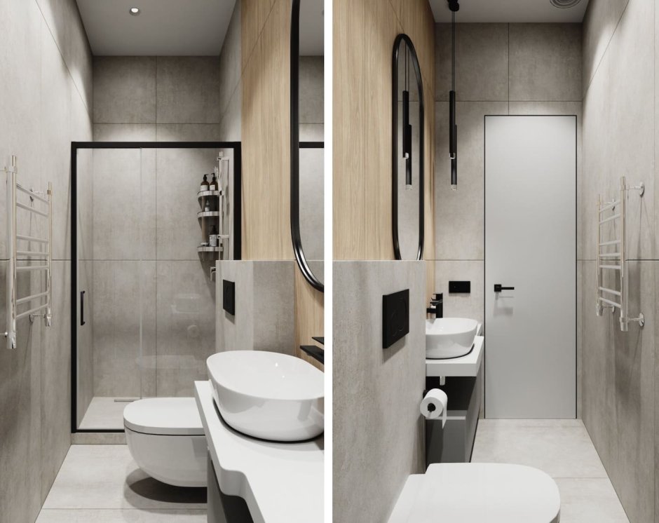Ванные комнаты в стиле Минимализм