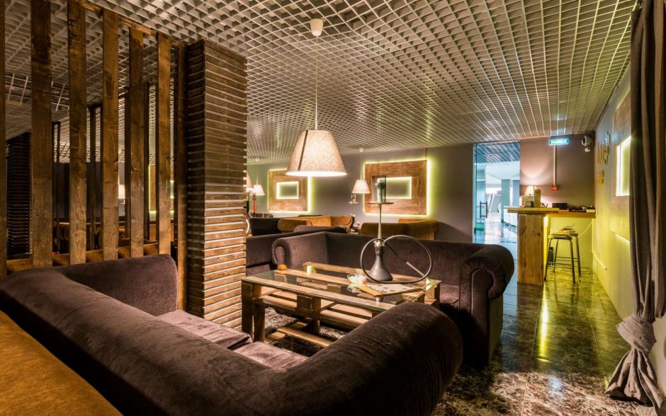 Интерьер кальянной Loft