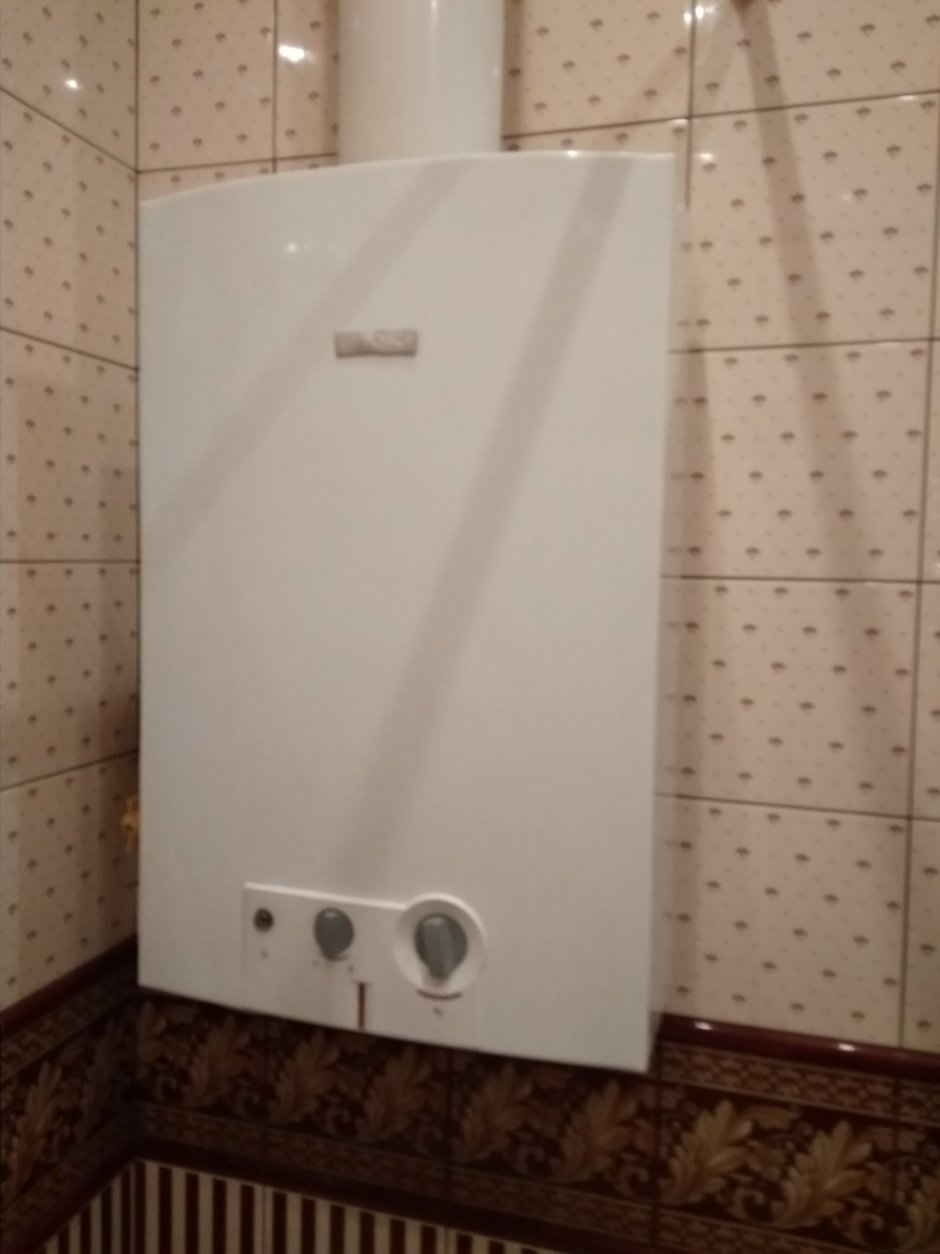 Ванная с газовой колонкой интерьер