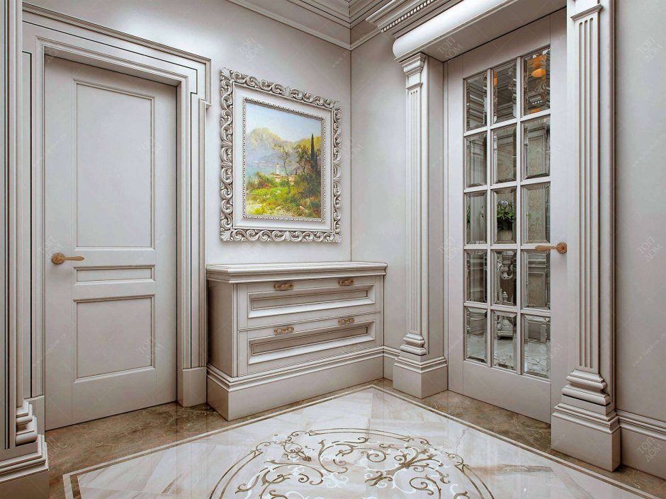 Двери в стиле французской классики