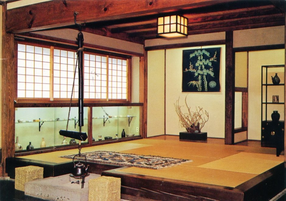 Традиционный японский интерьер молебня