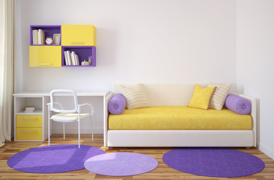 Цветной диван в детскую