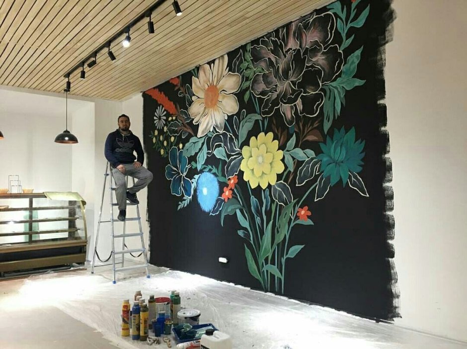 Идеи для росписи стен в кофейне