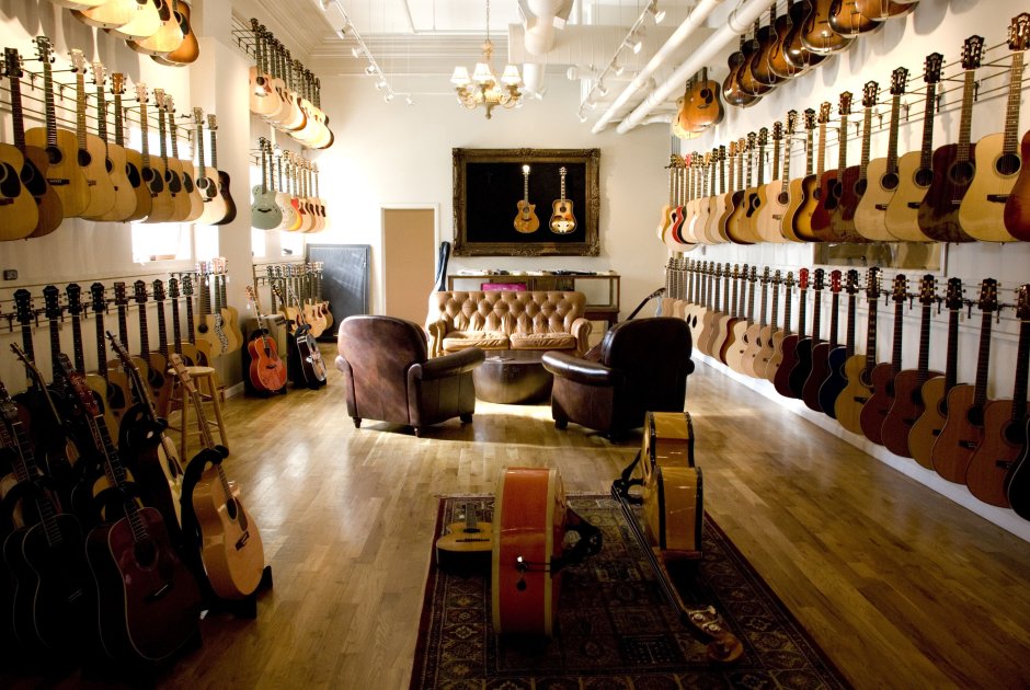 Музыкальный магазин гитар