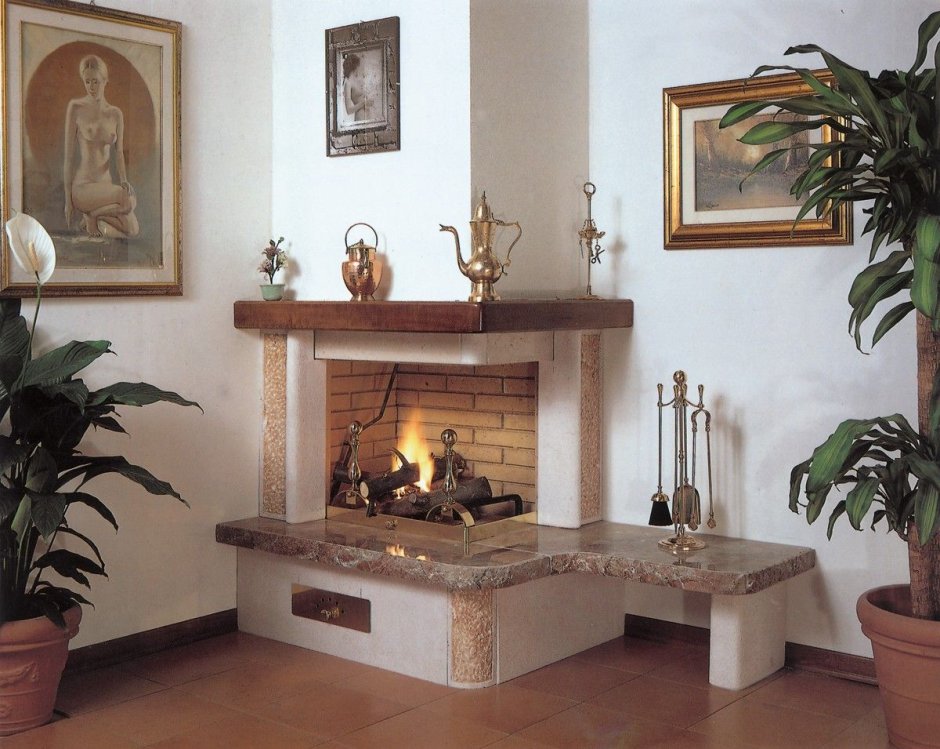 Камин Ракушка Fireplace