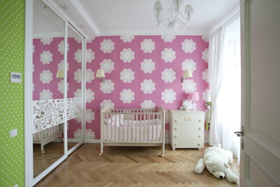 Детские комнаты с разными обоями (65 фото)