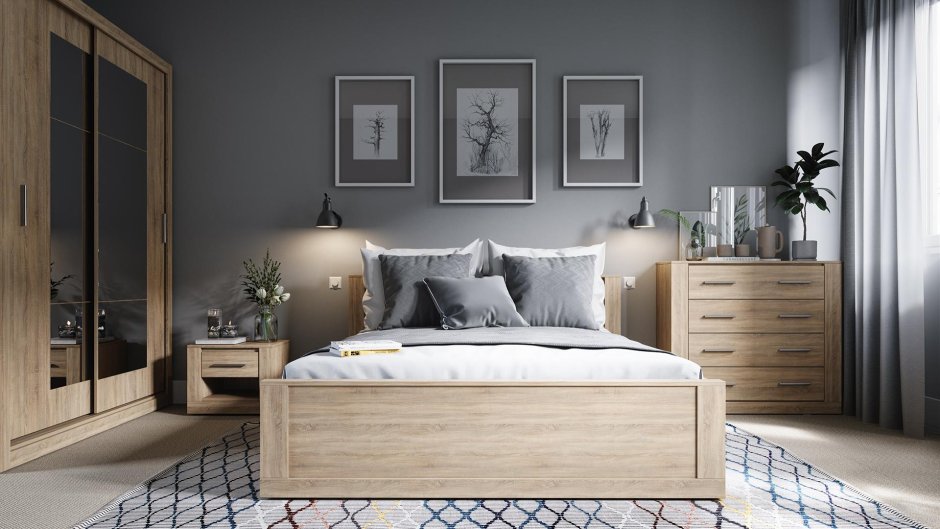 Дизайн спальни с комодом (63 фото)