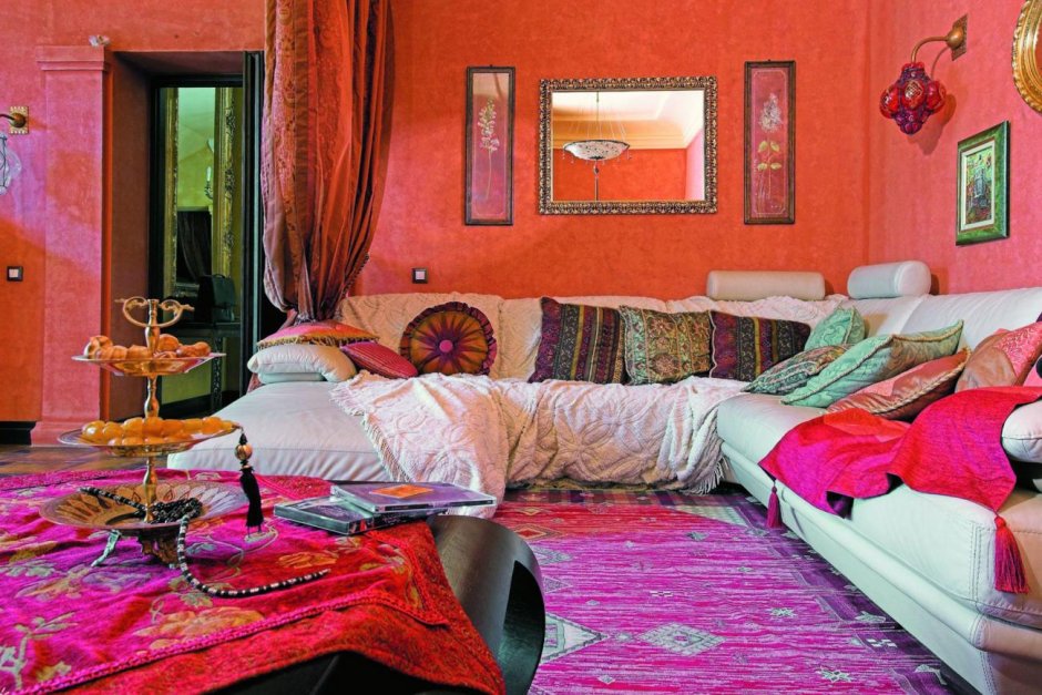 Марокканский стиль в интерьере спальни