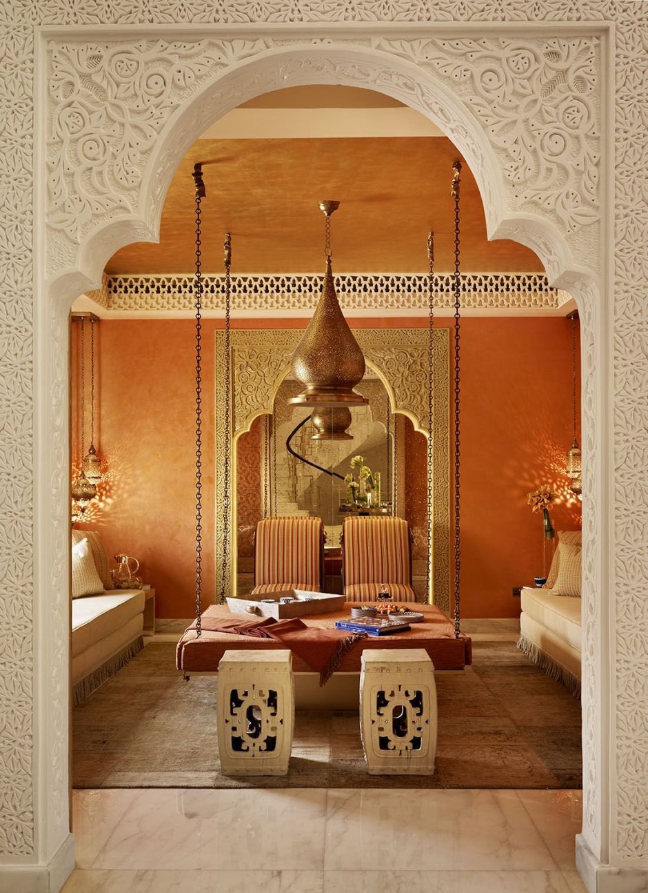 Марокканский стиль в интерьере гостиной