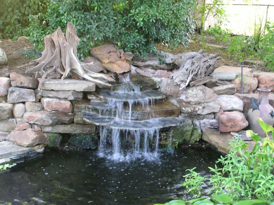 Дизайн водопада во дворе (68 фото)