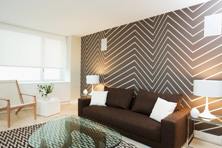 Стильные фотообои в интерьере