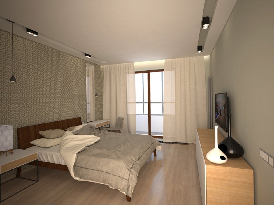 Спальня Минимализм хрущевка