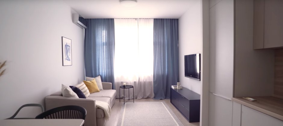 Апартаменты 52 кв.м. под сдачу перепланировка