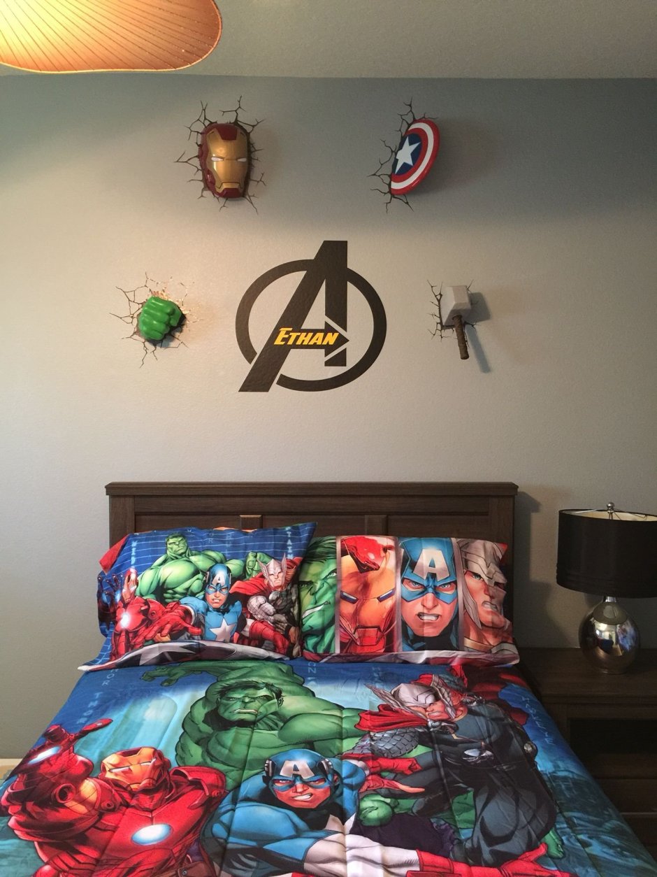 Комната в стиле Marvel