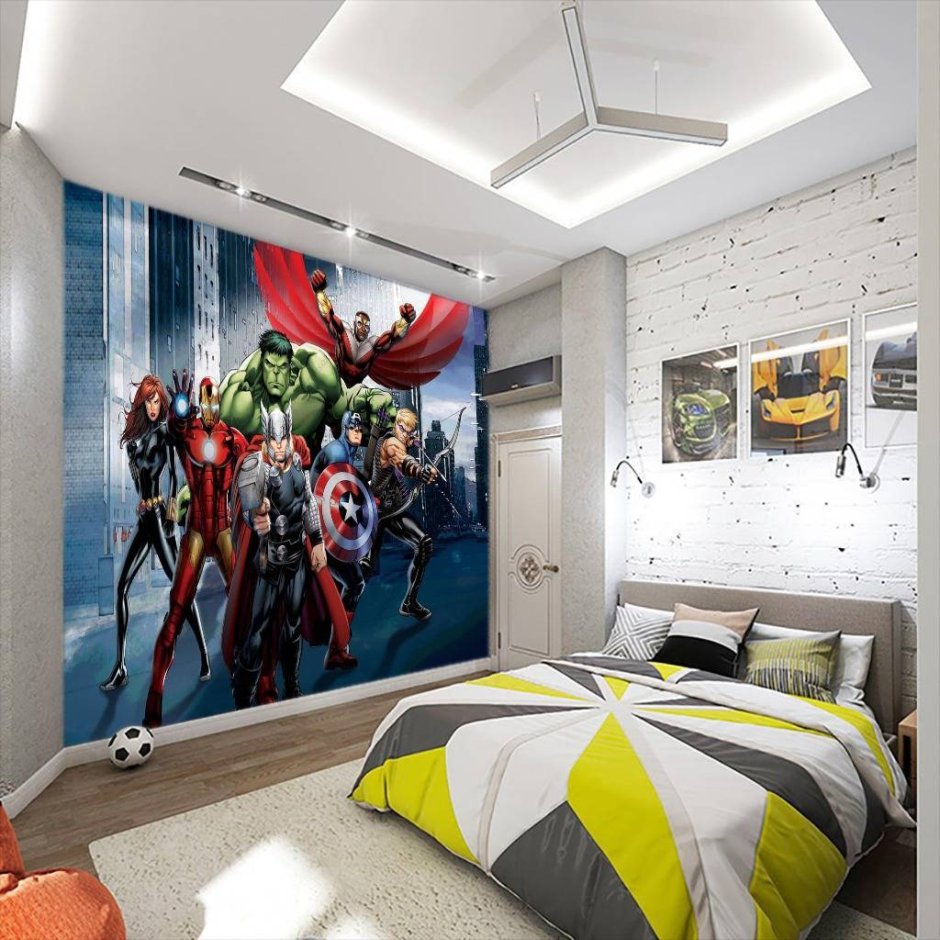 Комната в стиле Marvel