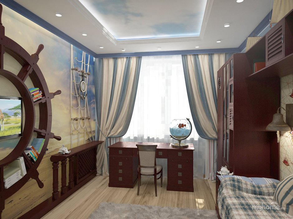 Детская комната в стиле каюты