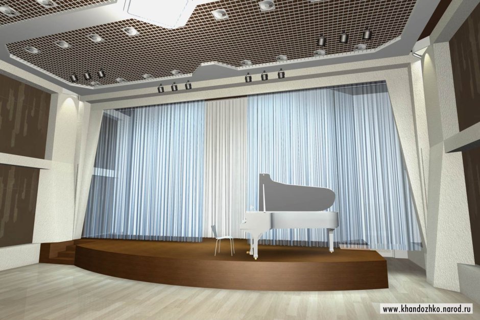 Шторы для концертного зала