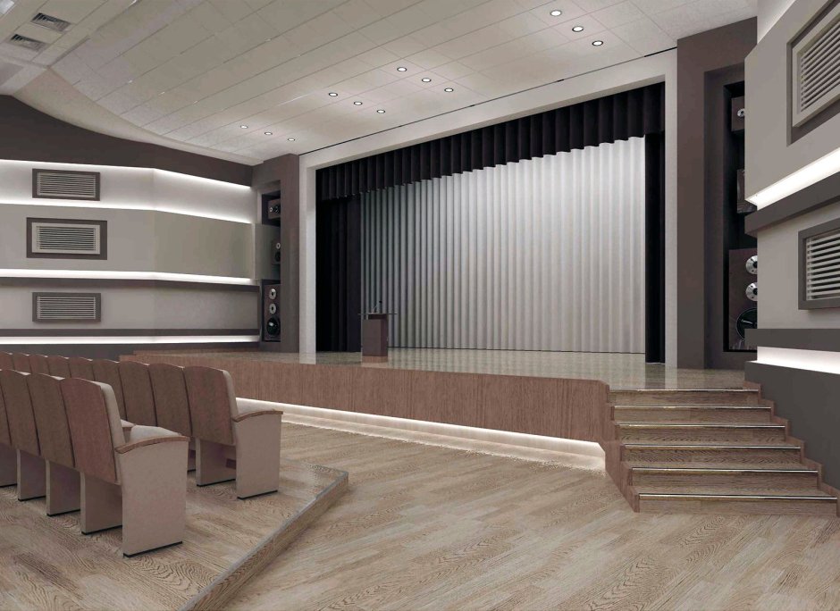 Актовый зал сцена