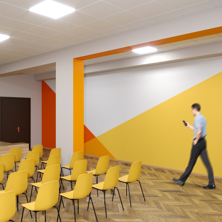 Актовый зал в школе