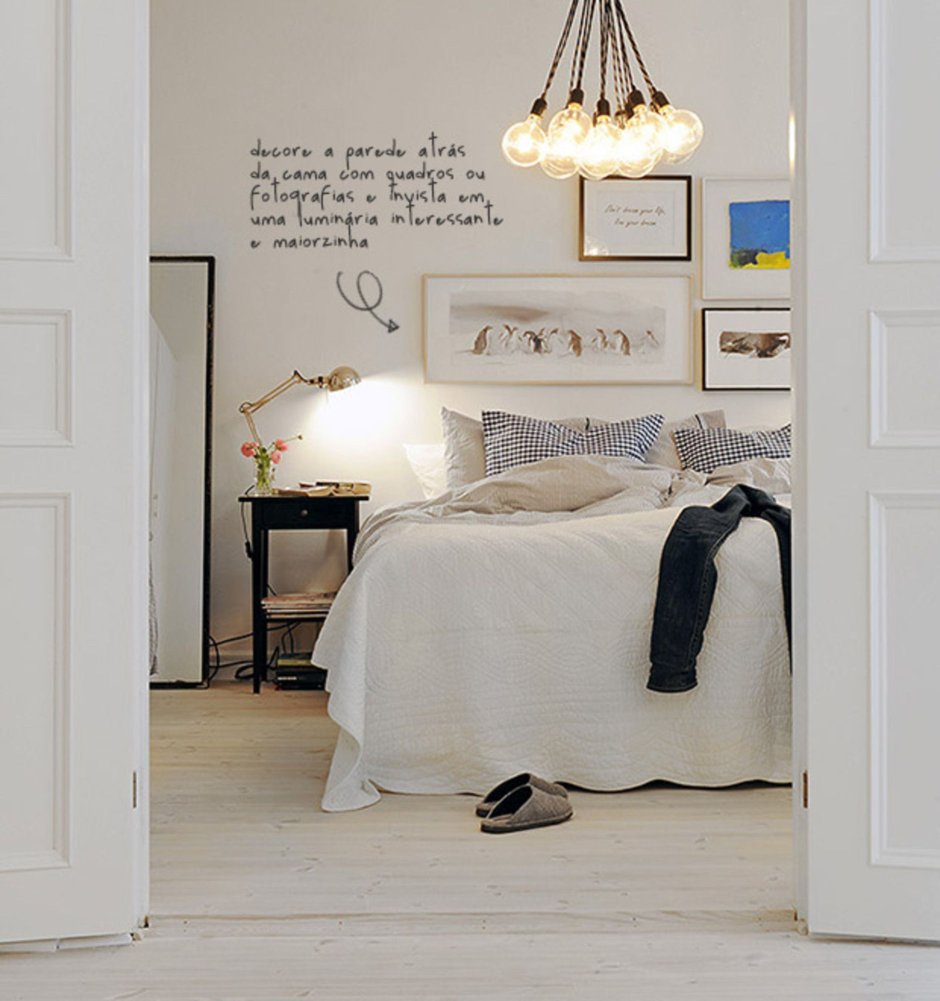 Люстра в скандинавском стиле в спальню