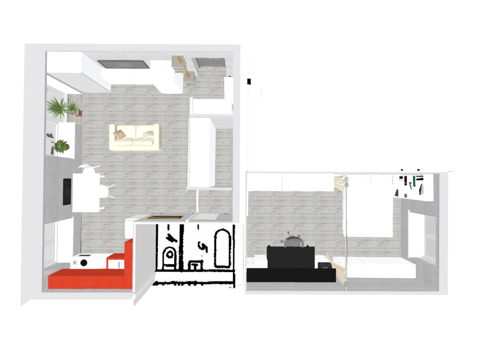 Дизайн проект двухкомнатной квартиры 60 кв.м планировка