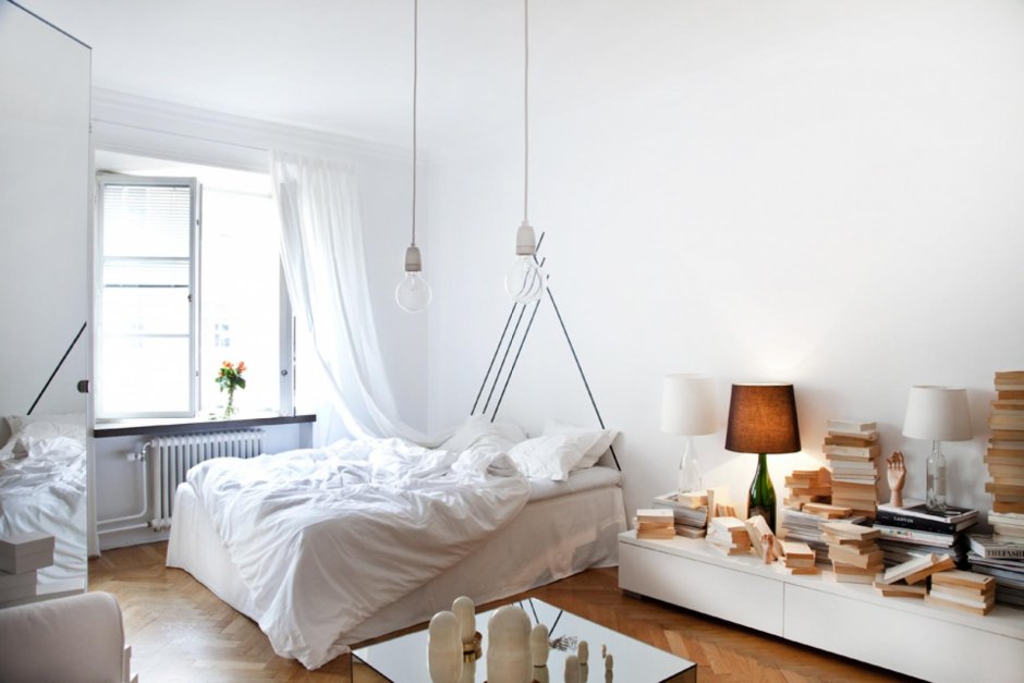Подвес в спальню в скандинавском стиле