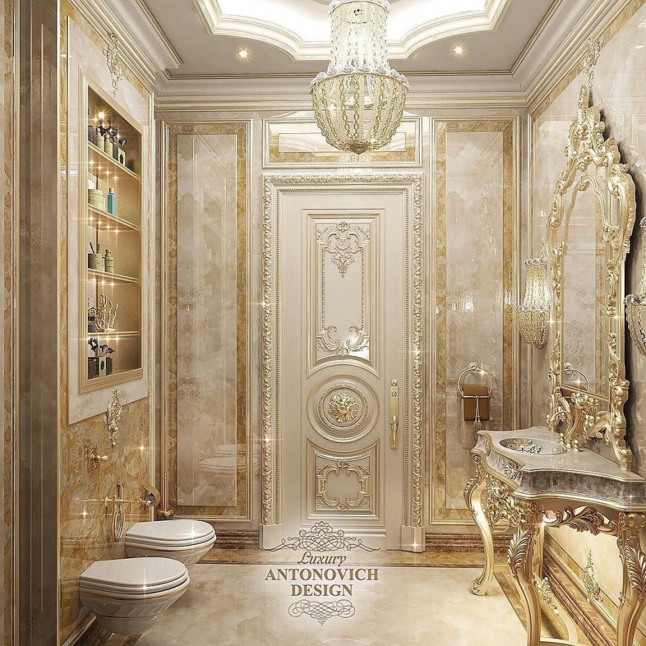 Ванная комната в стиле барокко (67 фото)