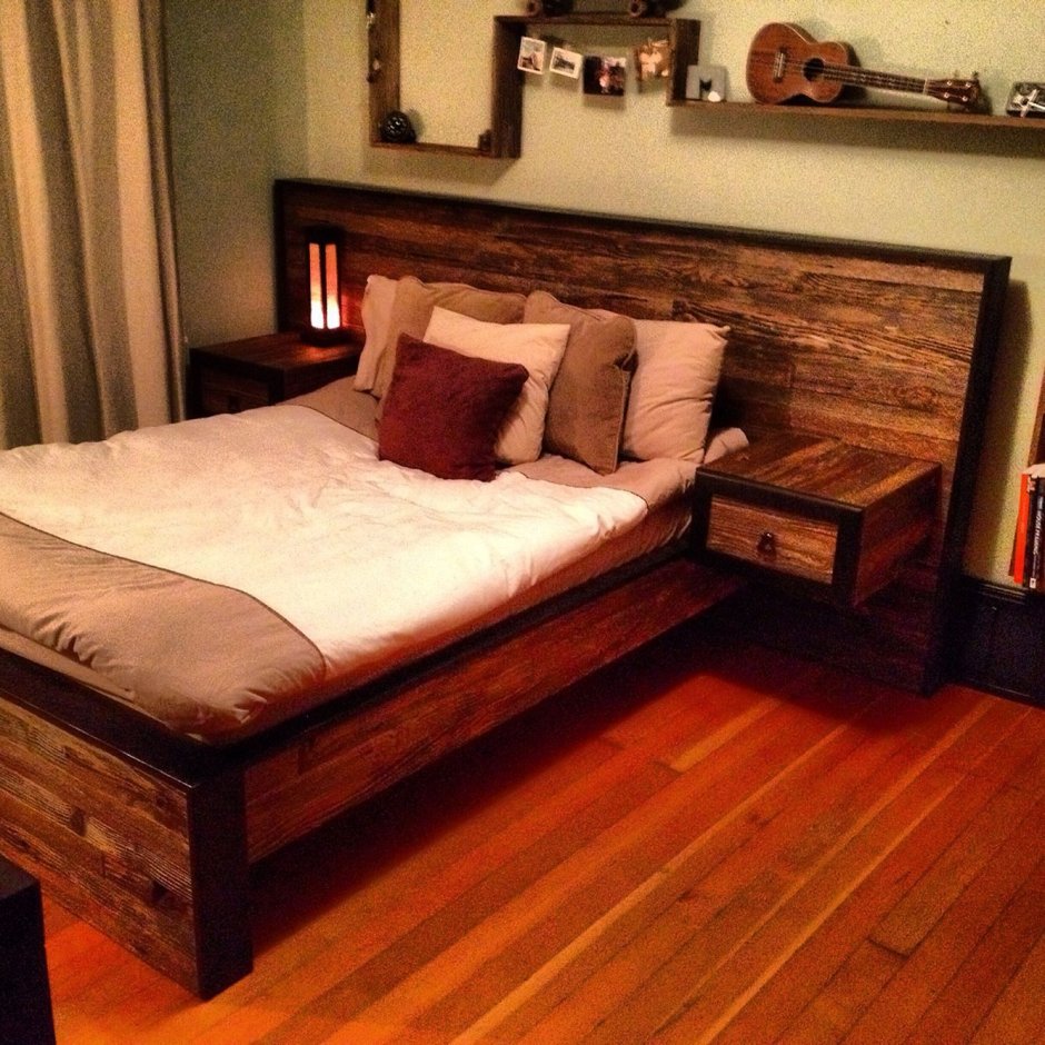 Кровать в стиле Сканди