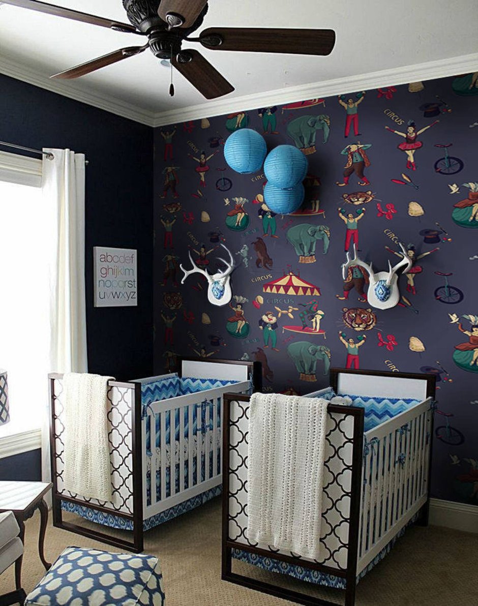 Детские комнаты для мальчика для новорожденных