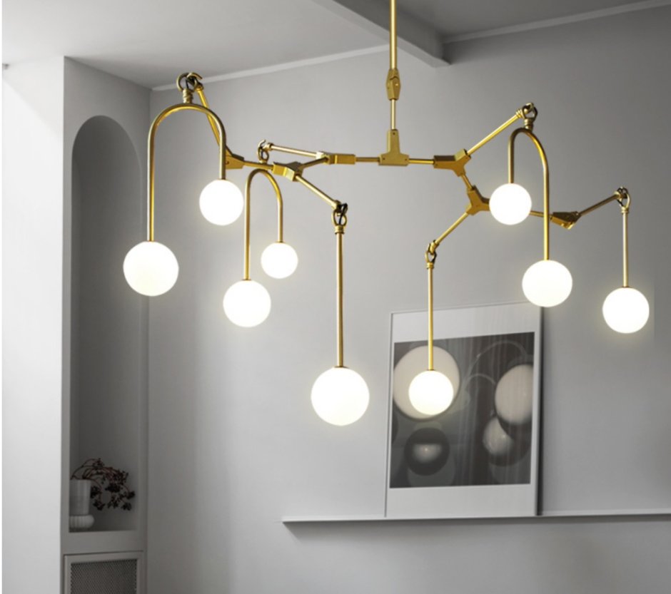 Подвесной светильник молекула