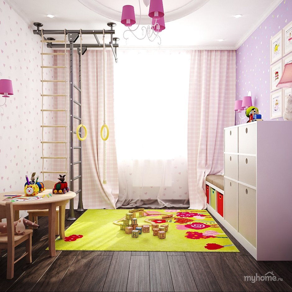 Недорогой интерьер детской комнаты