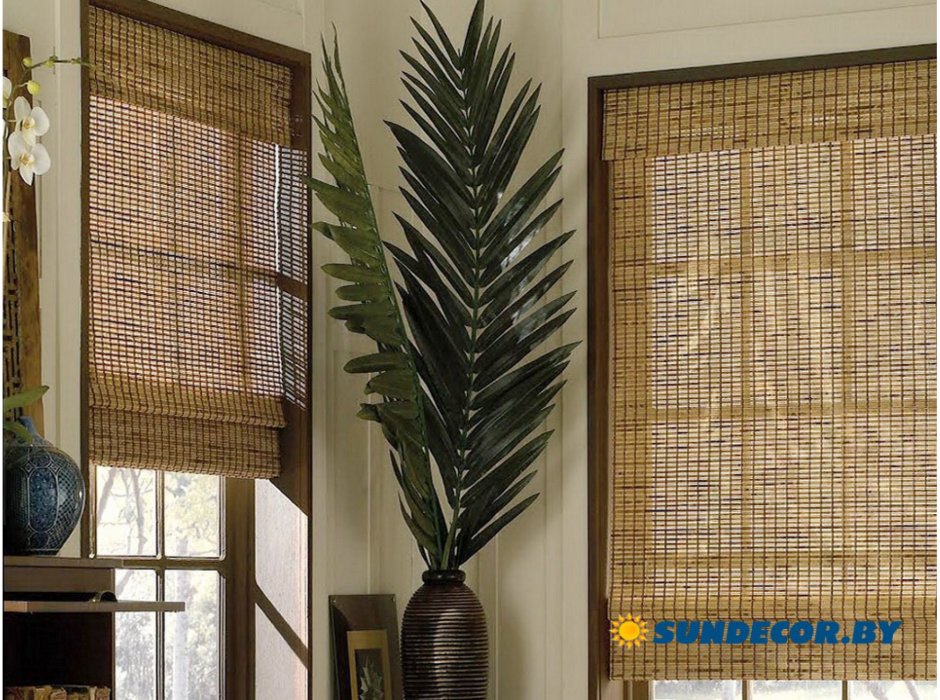 Бамбуковые римские шторы