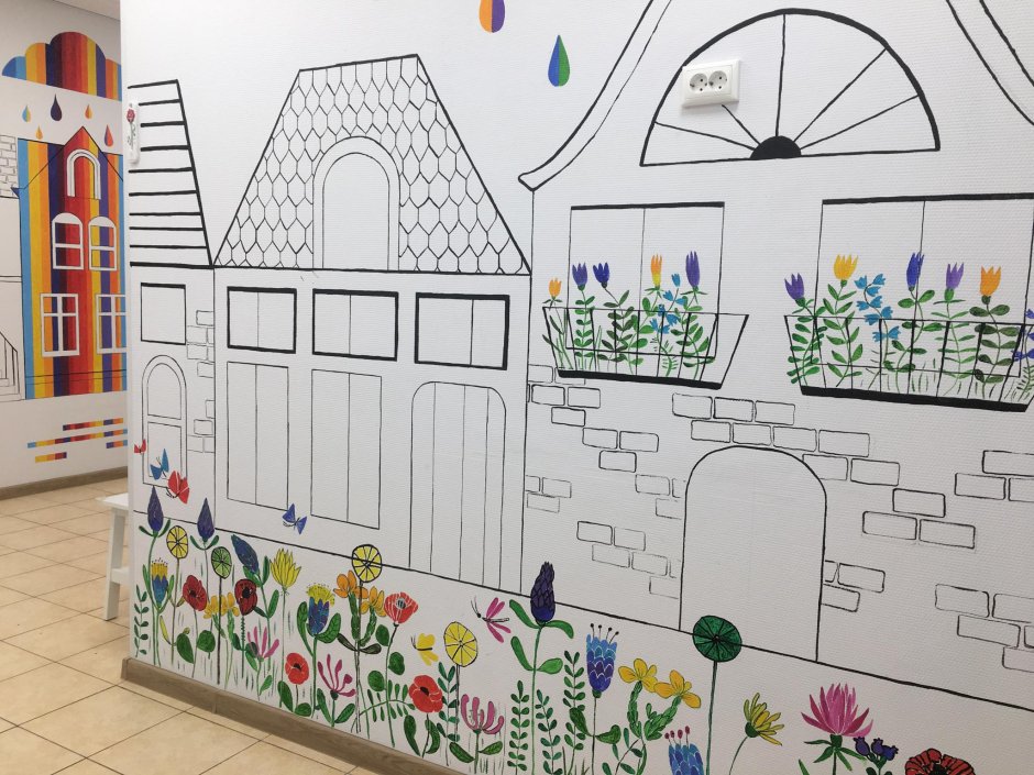 Расписать стены в детском саду