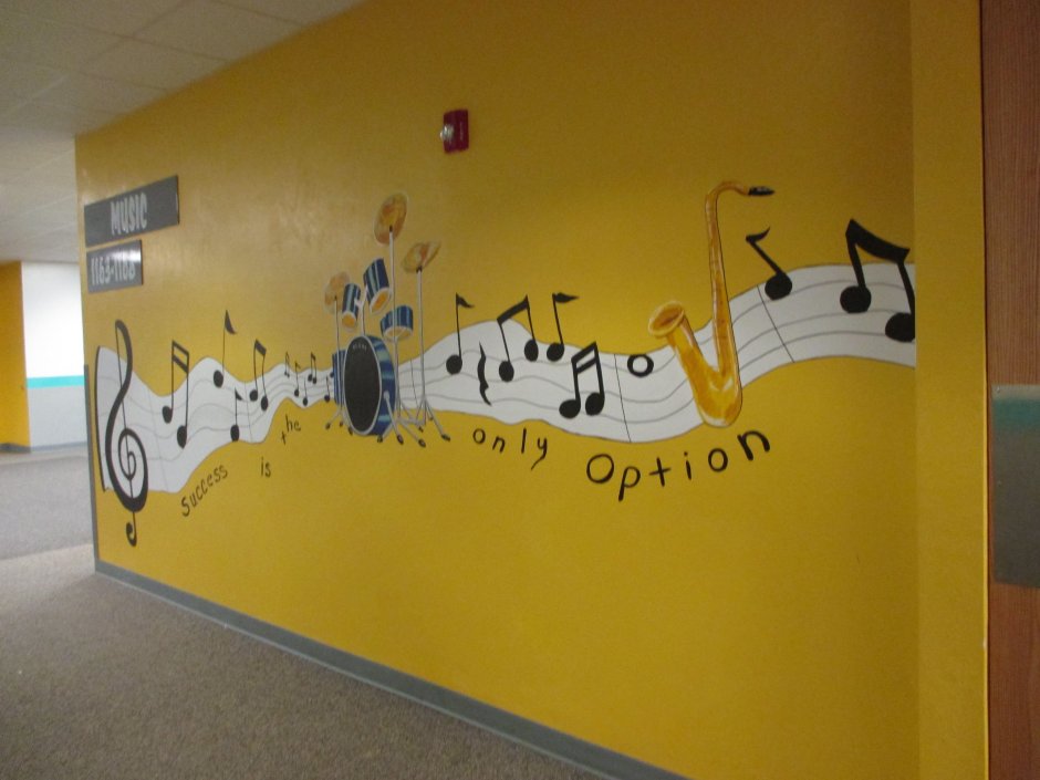 Роспись стен в музыкальной школе