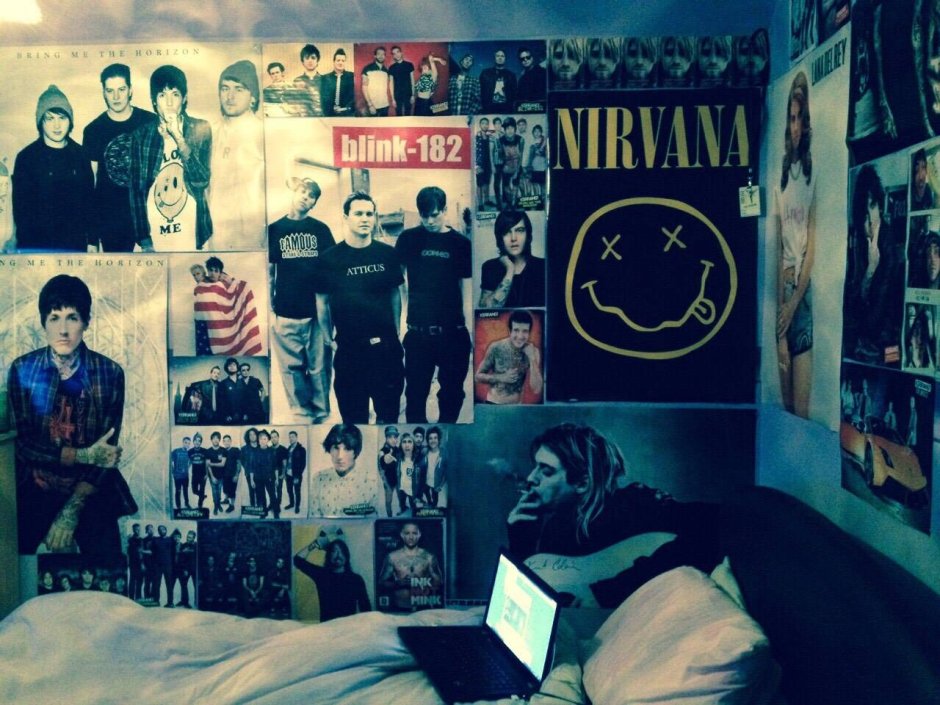 Плакаты в комнату в стиле гранж