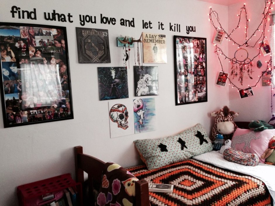 Декор комнаты в стиле гранж