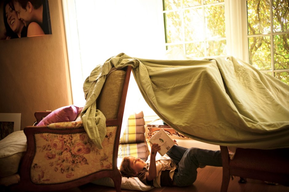 Палатки из одеял и подушек
