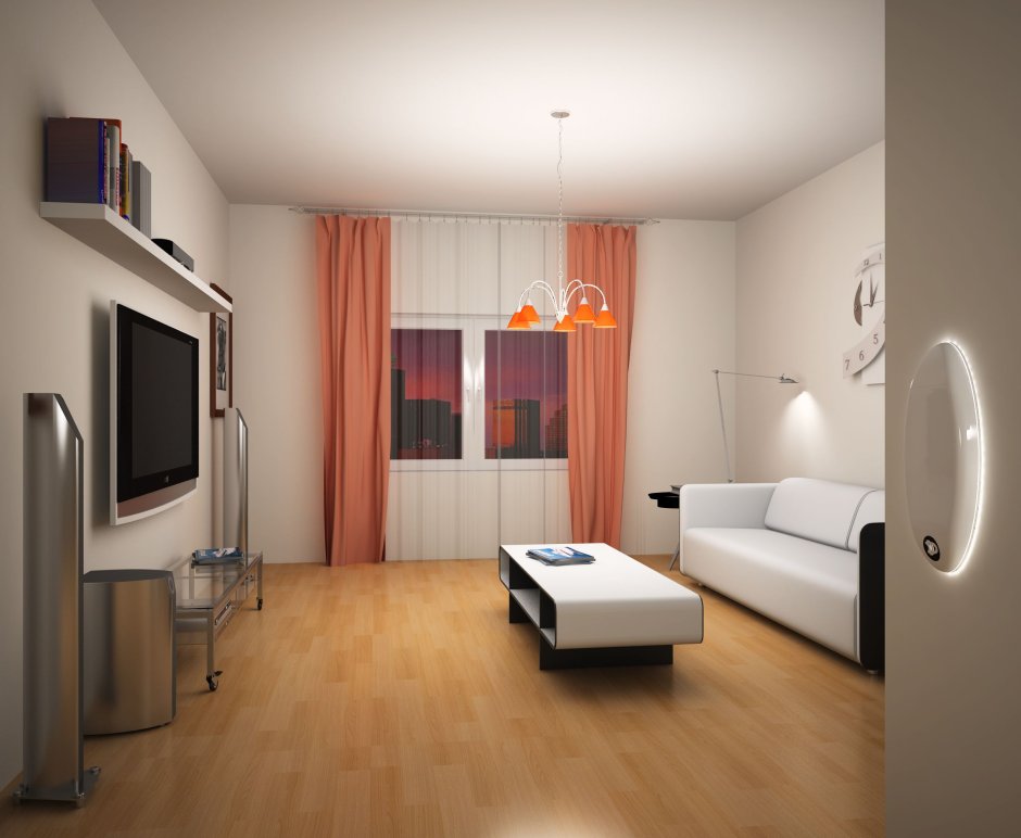 Спальня ночью тёмная