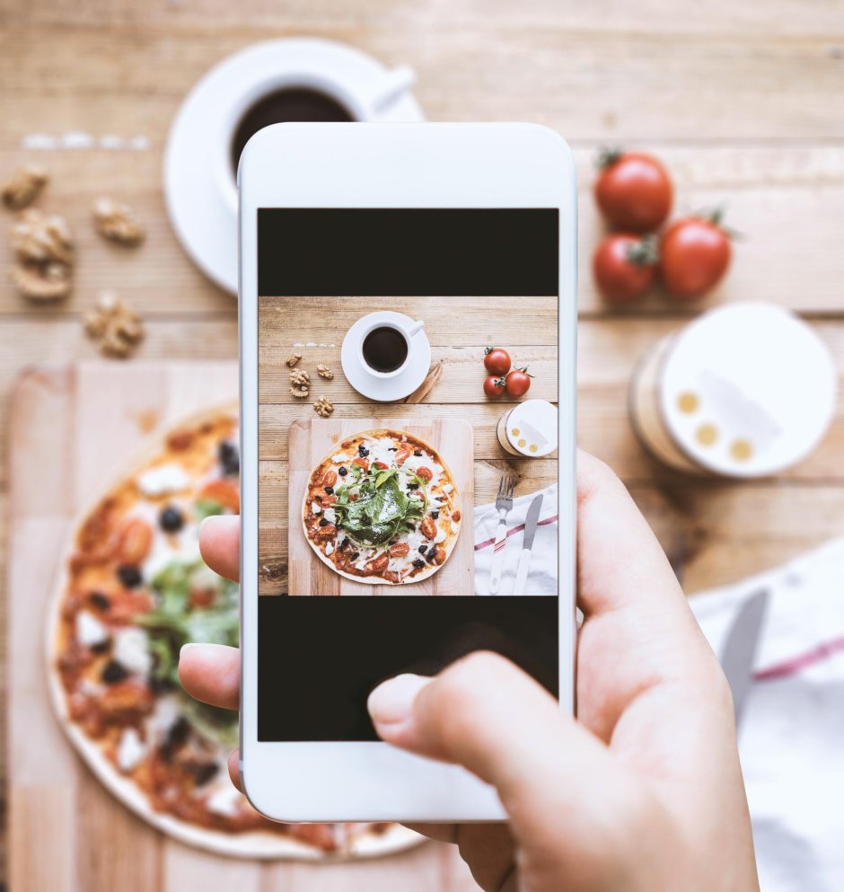 Макет рекламы приготовления еды в Инстаграм