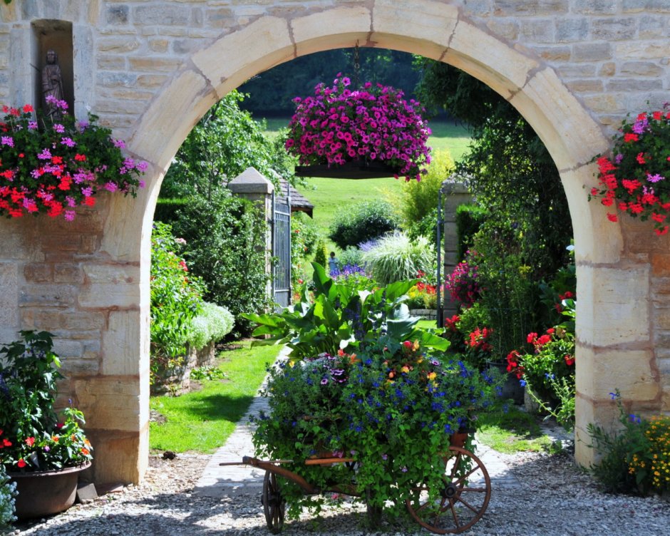 Пеларгония в ландшафтном дизайне в Италии