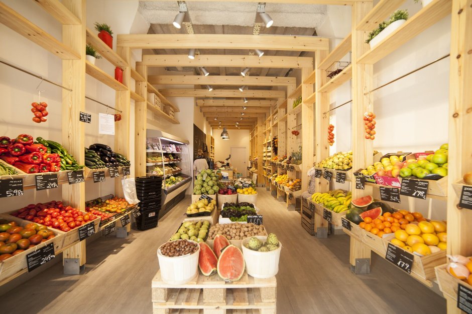 Дизайн магазина овощи фрукты (67 фото)