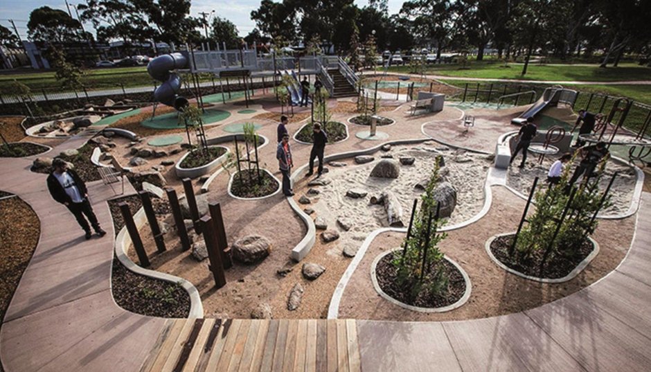 Ландшафтный дизайн детского сада (65 фото)