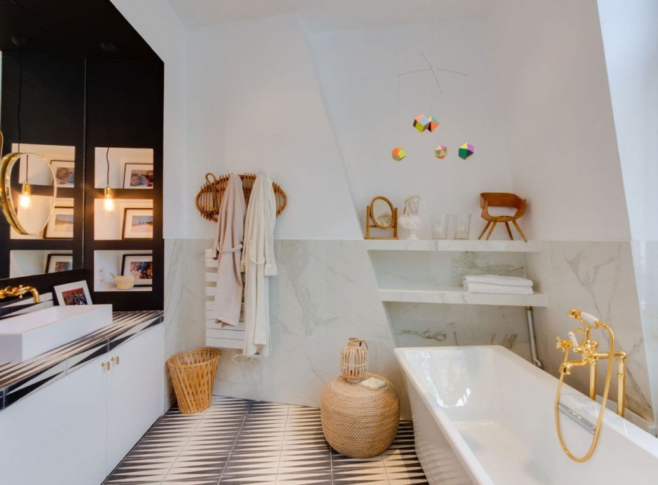 Ванная комната в Парижской квартире