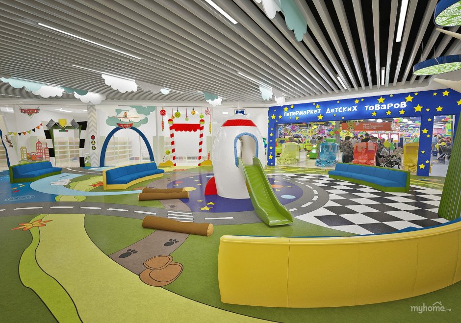 Детские комнаты в торговых центрах