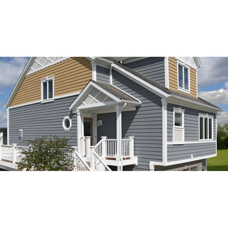 Совмещение сайдинга и дерева